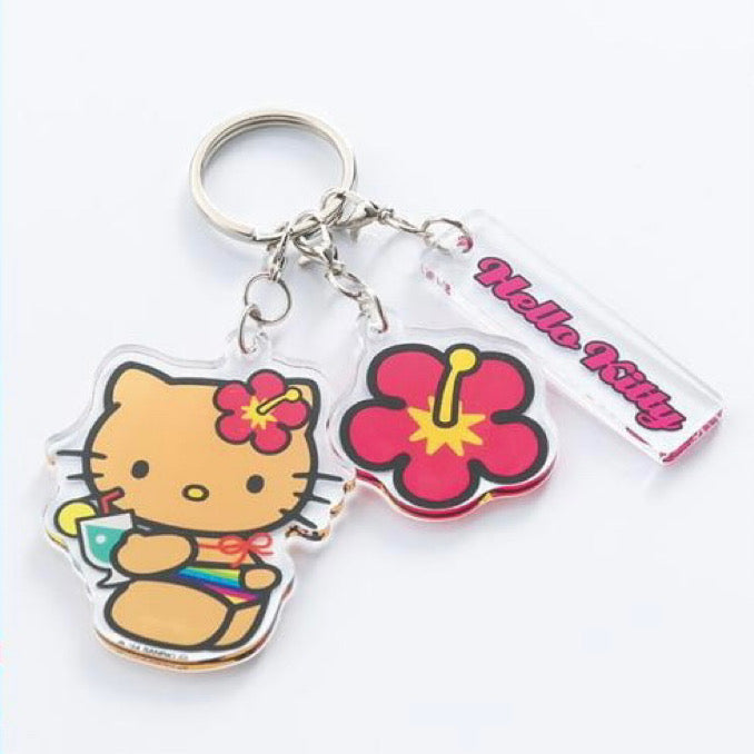 Sanrio三丽鸥｜Avail联名黑皮hello kitty穿比基尼钥匙扣