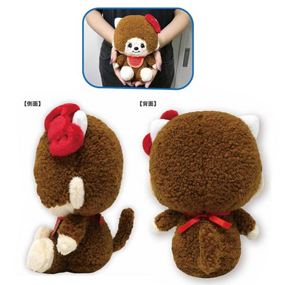 Monchhichi｜Monchichi × Sanrio Plush Toy - Hello Kitty｜125×181×100mm approx.