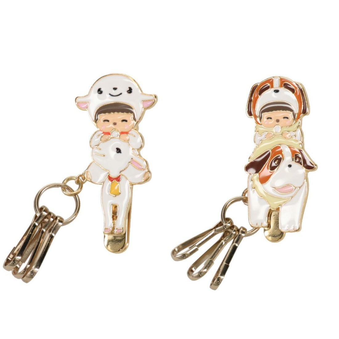 Monchhichi｜Heidi x Monchhichi Bag Key Clip mini (Yuki-chan Babychhichi)｜H4.7 x W2.3cm approx.