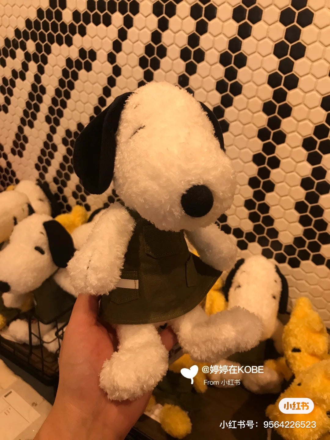 Snoopy｜cafe限定店员围裙玩偶/公仔｜约H25 x W14 x D14cm