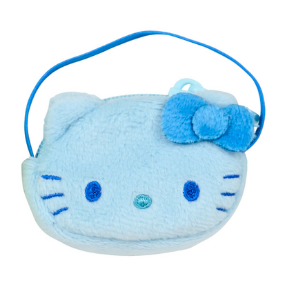 Sanrio三丽鸥｜Color Variation Plush Pochette-Hello Kitty凯蒂猫脸型彩色10色毛绒迷你斜挎包盲盒/全10种｜1枚入