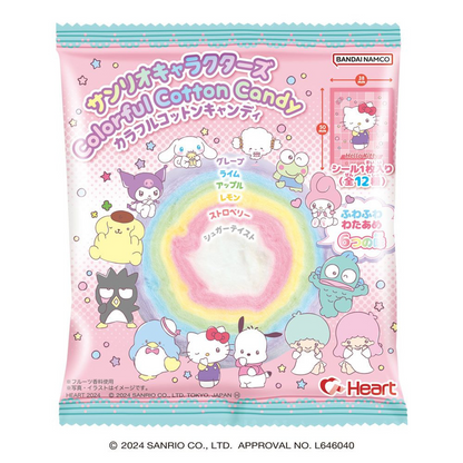 Bandai｜Sanrio Colorful Cotton Candy彩色棉花糖/含角色贴纸｜12g【2025.03】