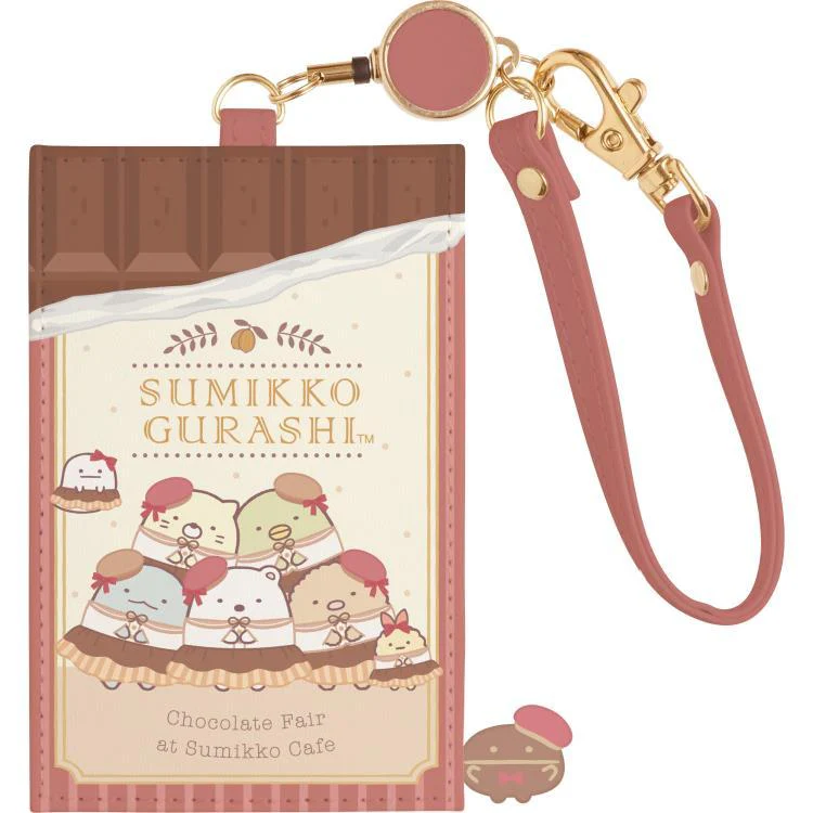 Sumikko gurashi｜Chocolate Fair at Sumikko Cafe - Pass Case with Reel San-X｜115 × 75 mm approx.