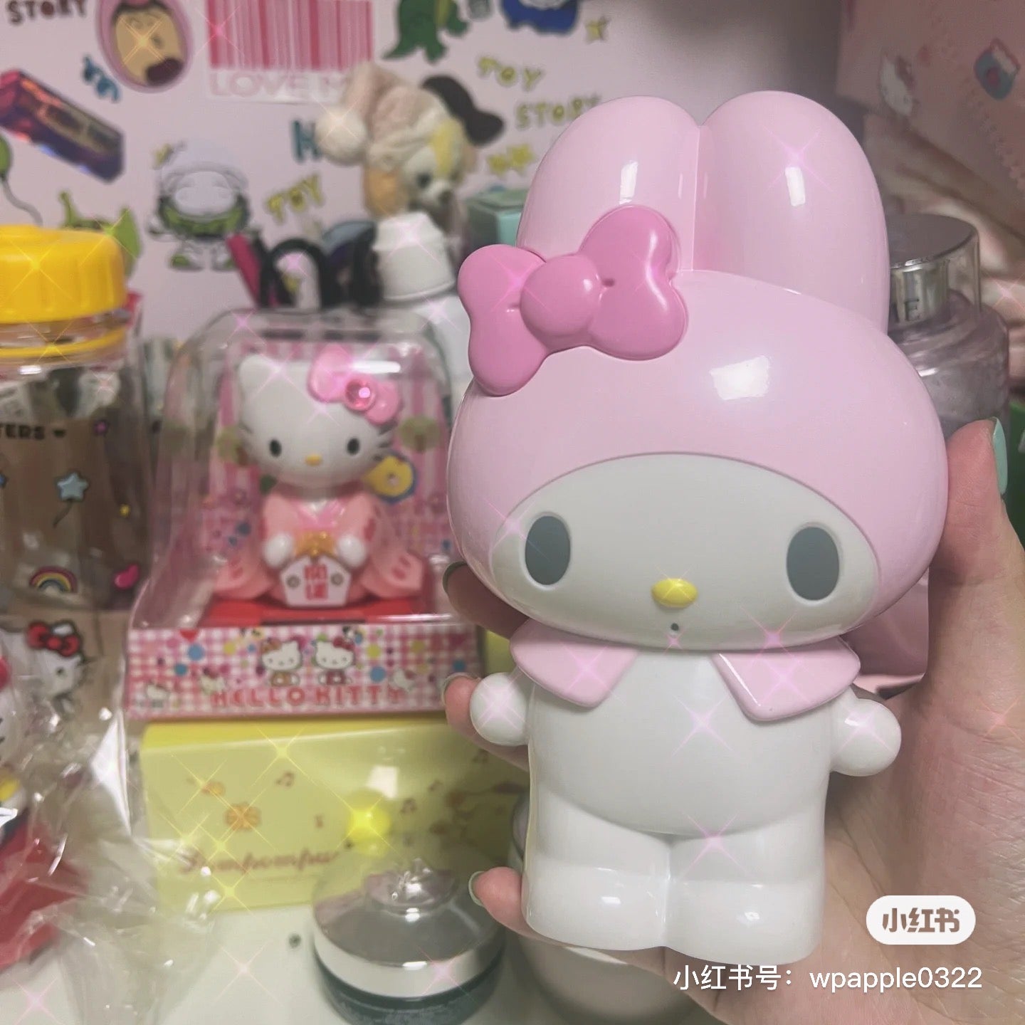 Sanrio｜可爱角色笔架/收纳盒/背面是笔架