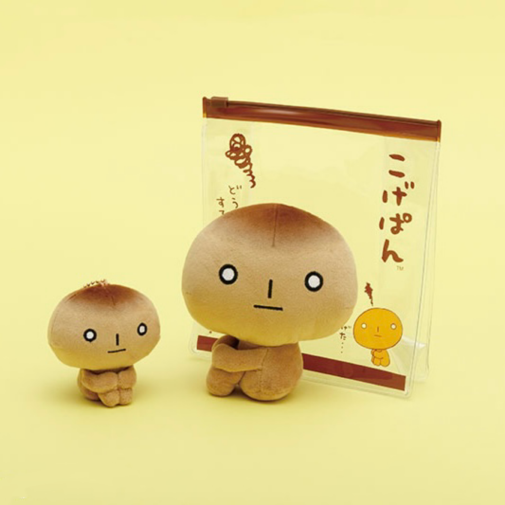 SANX｜Characters Ano Koro no Tomodachi Burasage Plush Kogepan怀旧系列烤焦面包毛绒挂件/包挂｜约75×70×45mm