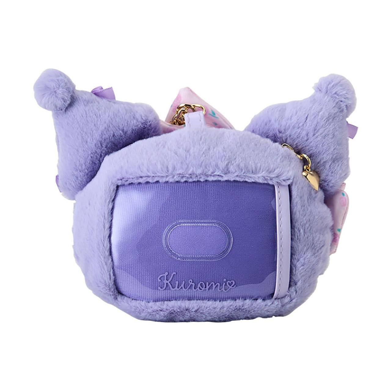 Sanrio三丽鸥｜Sanrio Original Face-shaped Pass Case/ Dolly Rose多莉玫瑰限量系列脸型毛绒零钱包挂件/卡包｜约16×6×12.6cm