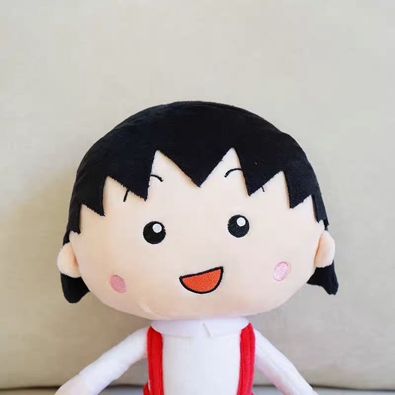 Chibi Maruko樱桃小丸子｜红裙子樱桃小丸子公仔/玩偶｜高约26cm