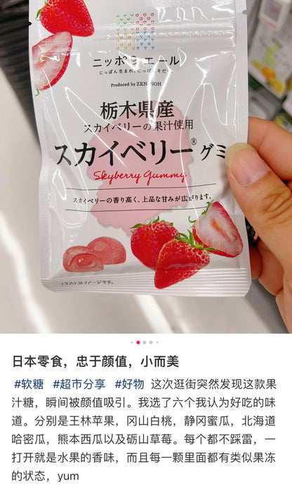 全国农协食品｜日本地区特产限定果汁流心水果软糖｜40g【25.10】