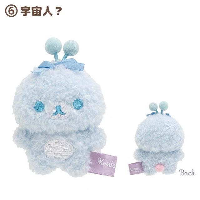 Rilakkuma轻松熊｜Osorano Kururin Wataame - Tenori Plush Toy San-X天空白云棉花糖系列毛绒沙包玩偶手玉/全6种｜1枚入