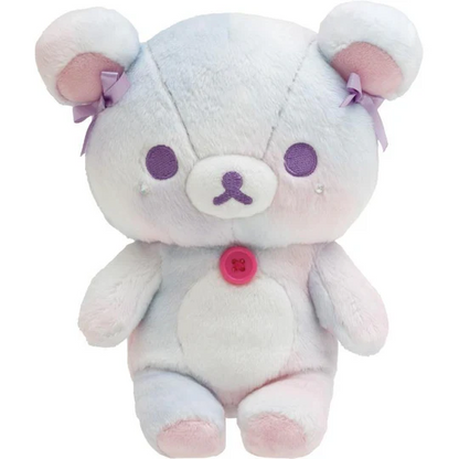 Rilakkuma轻松熊｜Plush Doll Gradient Color Sky Cotton Candy San-X天空白云棉花糖系列渐变色毛绒玩偶｜約 210 x 160 x 120mm