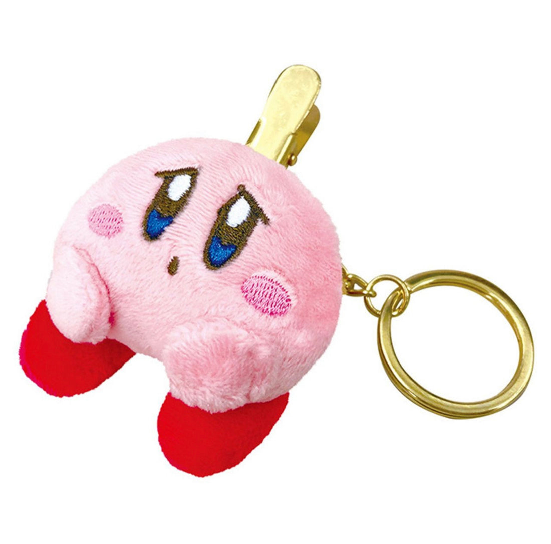 Kirby｜毛茸茸别针钥匙扣|约H7.5-7.7 x W6.5-7 x D3cm