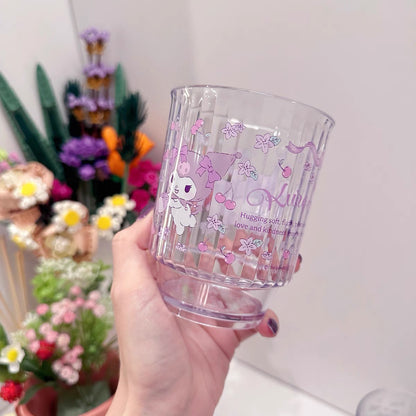 Sanrio三丽鸥｜Clear Plastic Tumbler可爱图案树脂防摔透明杯子/水杯｜约380ml