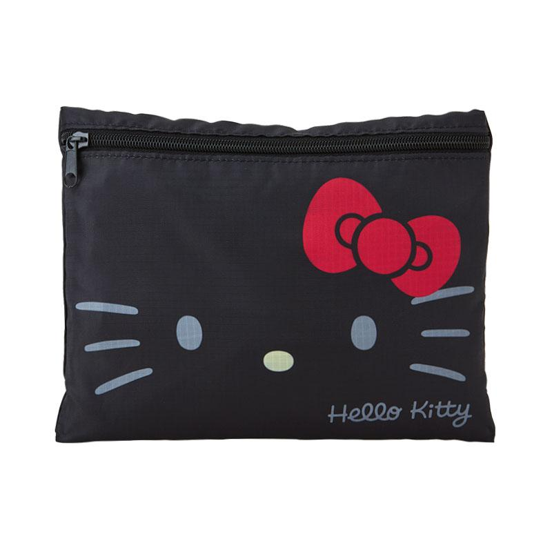 Sanrio三丽鸥｜Hello Kitty Face Shape Boston Bag Travel Bag可收纳超轻大容量手提斜挎旅行包｜约24.3 x 19.7 x 4.4cm