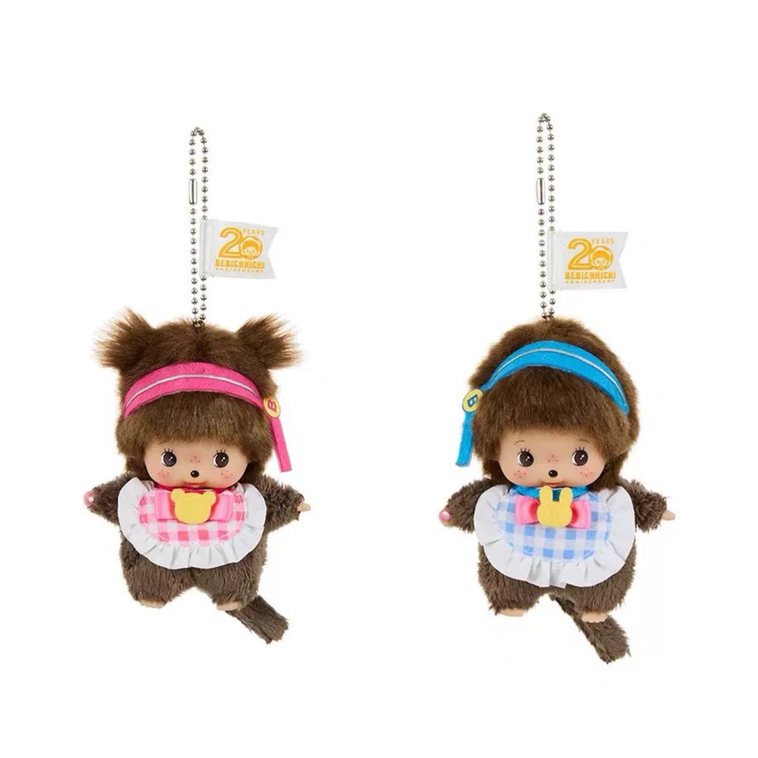 【restock soon】Monchhichi｜Babychichi Idol Mascot Holder /Plush Keychain｜H9.5 x W6 x D5.5 cm approx.