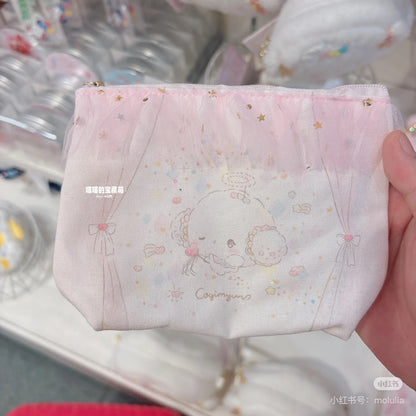 Sanrio｜Pouch - Cogimyun / Angel Play Party小麦云粉精灵天使系列粉色纱纱化妆包/收纳包｜约15×5×12cm