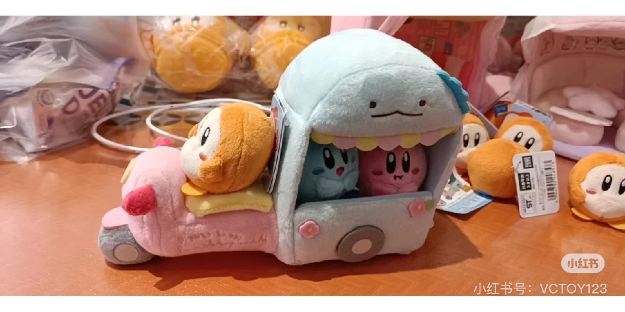 Sumikko gurashi角落生物｜San-x Sumikko Gurashi Scene Plush Toy &quot;Flower Wagon&quot; 水龙花车鲜花速递毛绒场景沙包玩偶/摆件｜约150 × 210 × 85 毫米