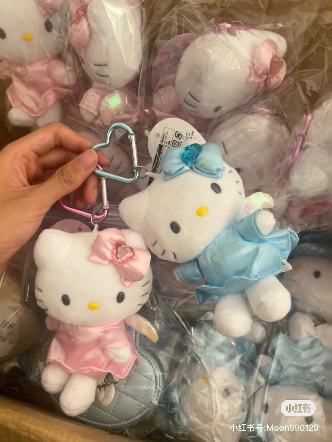 Hello kitty凯蒂猫｜爱心扣爱神小天使挂件/包挂