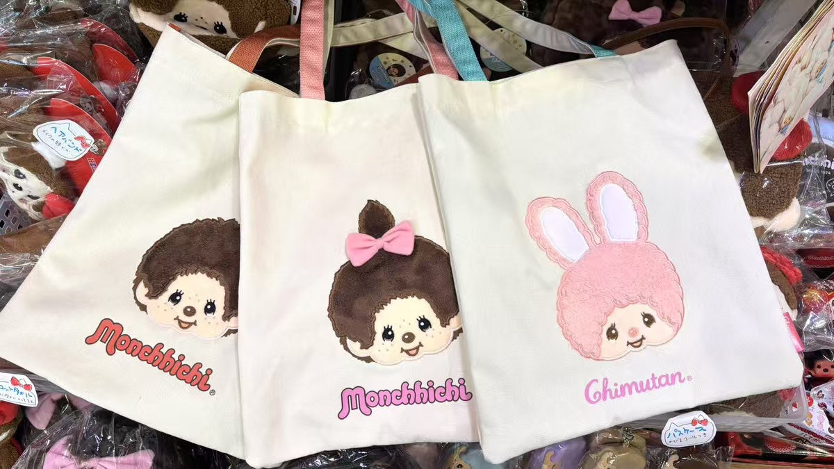 Monchhichi｜character handbag tote bag Monchhichi-chan｜330x385mm approx.