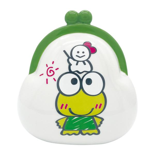 Sanrio三丽鸥｜Sanrio Ceramic Piggy Bank - Keroppi / Purse大眼蛙陶瓷存钱罐/扑满/储蓄罐｜約10.7×6×11cm