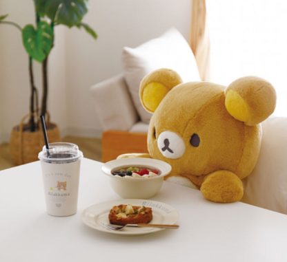 Rilakkuma｜San-X Insulated Stainless Steel Tumbler - Kiiroitori &amp; Rilakkuma : Happy Life｜450 approx.