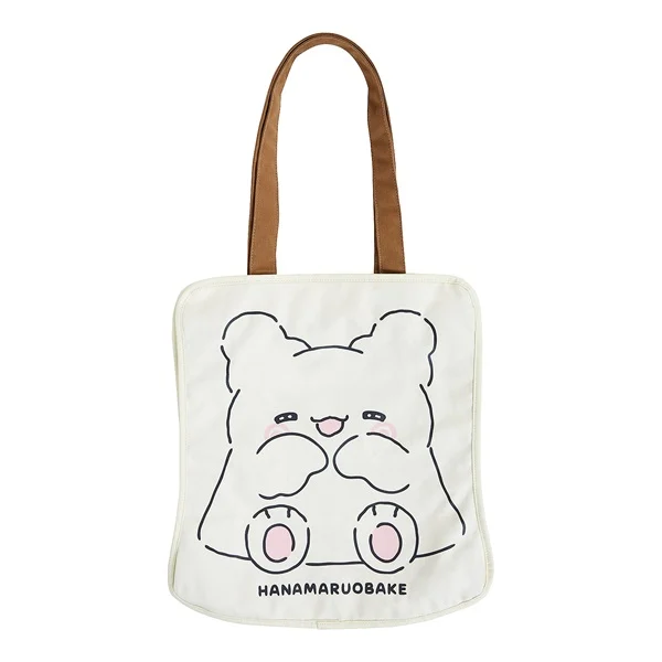 Sanrio三丽鸥｜Original Character-shaped Tote Bag - Hanamaruobake / Always Together花丸鬼甜点系列双面图案单肩帆布包｜约 38×12×42cm