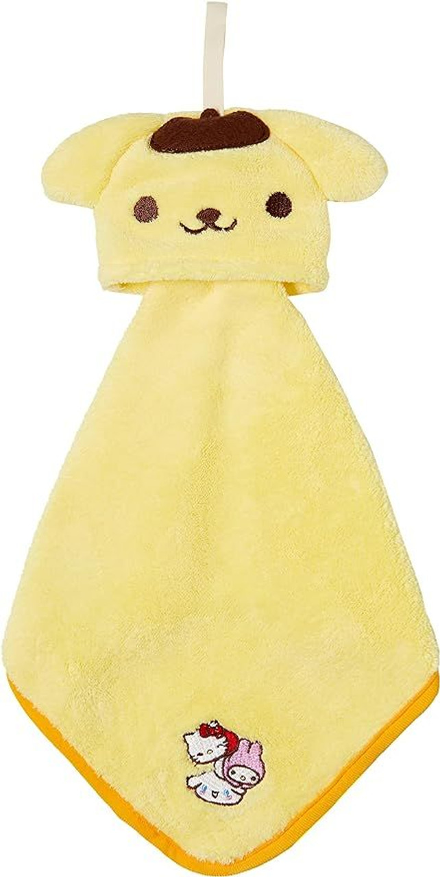 Sanrio｜Marushin Hanging Loop Towel吸水速干防臭抗菌便携毛巾/擦手巾/可折叠收起/挂在勾勾上｜打开后約25×25cm