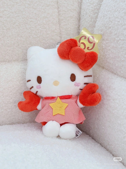 Sanrio三丽鸥｜Avail联名Hello Kitty凯蒂猫50周年限定12星座毛绒玩偶挂件/包挂