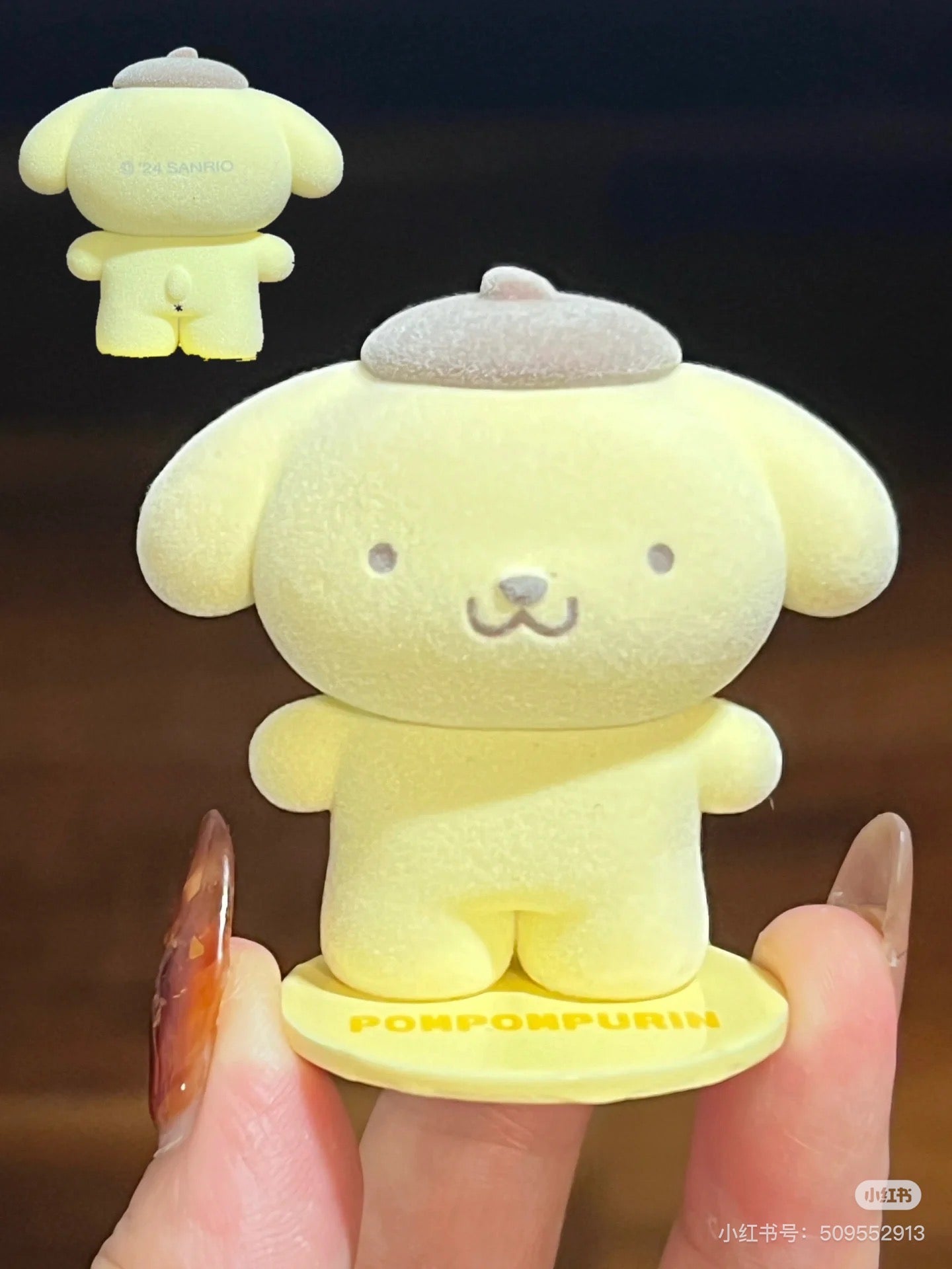 Sanrio｜Secret Mascot - Pitatto Friends Photo Blind Box多巴胺格纹系列可爱角色磁吸植绒盲盒/全8种｜1枚入