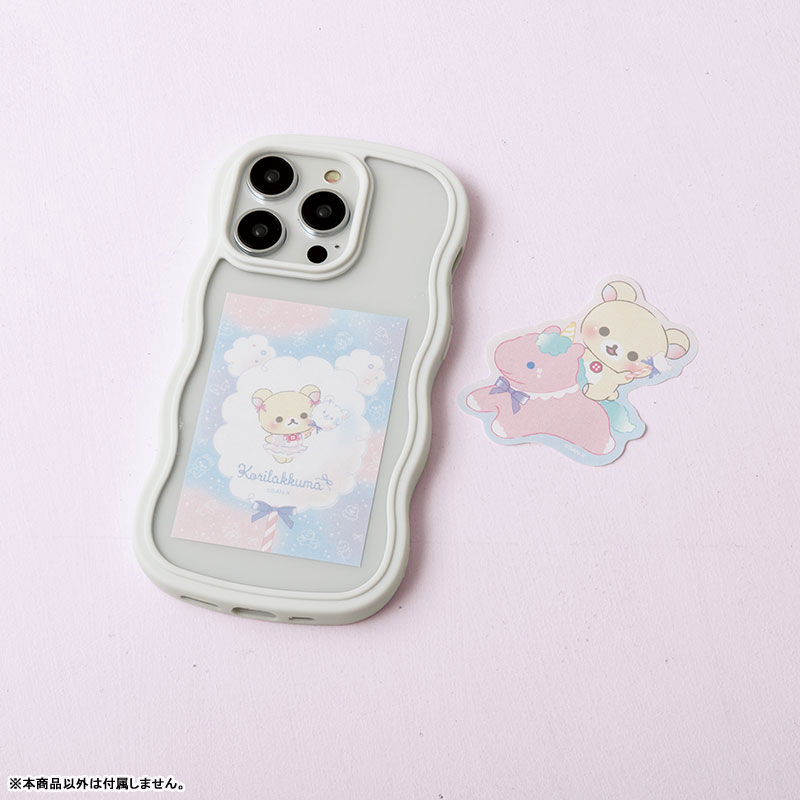 Rilakkuma轻松熊｜Korilakkuma Osora no Kururin Wataame Sticker天空白云棉花糖系列防水防紫外线贴纸｜约75 x 60mm