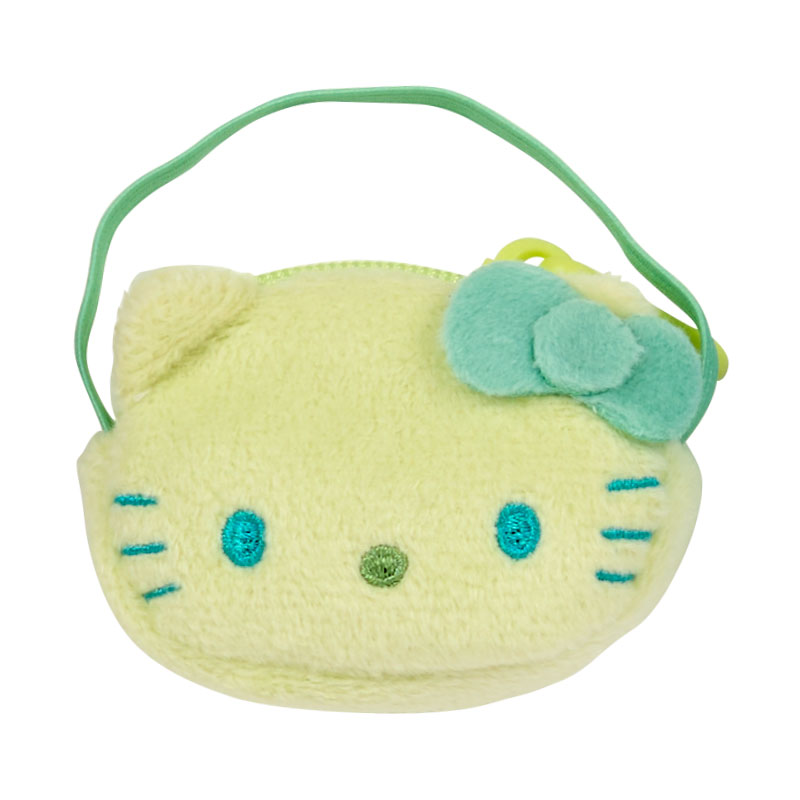 Sanrio三丽鸥｜Color Variation Plush Pochette-Hello Kitty凯蒂猫脸型彩色10色毛绒迷你斜挎包盲盒/全10种｜1枚入