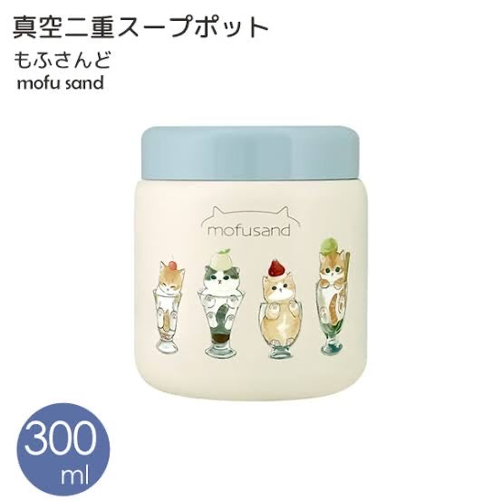 Mofusand｜鲨鱼猫甜点饮料保温保冷焖烧杯｜300ml