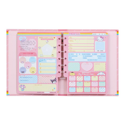 Sanrio三丽鸥｜Sanrio Original Profile Book - Nostalgic Profile Book学院风怀旧平成同学录手账本｜约14.7×2.5×19cm