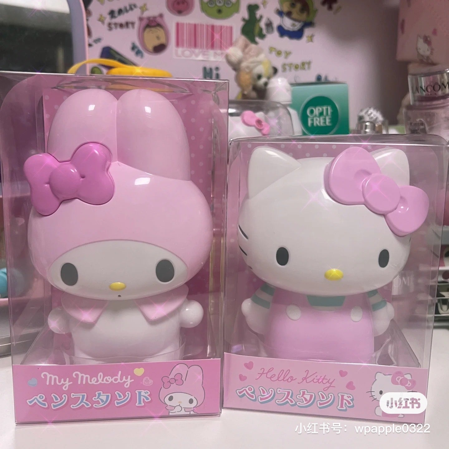 Sanrio｜可爱角色笔架/收纳盒/背面是笔架