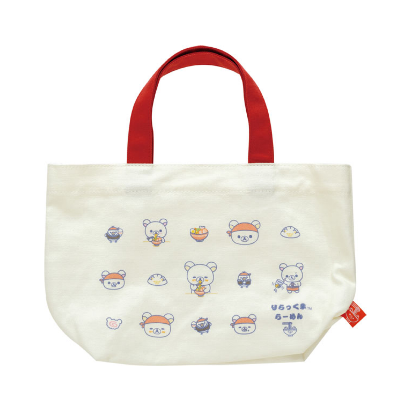 Rilakkuma轻松熊｜ San-X Mini Tote Bag / Anytime Ramen拉面店系列迷你托特包/手提包/正反面都可爱｜约200×320×100mm