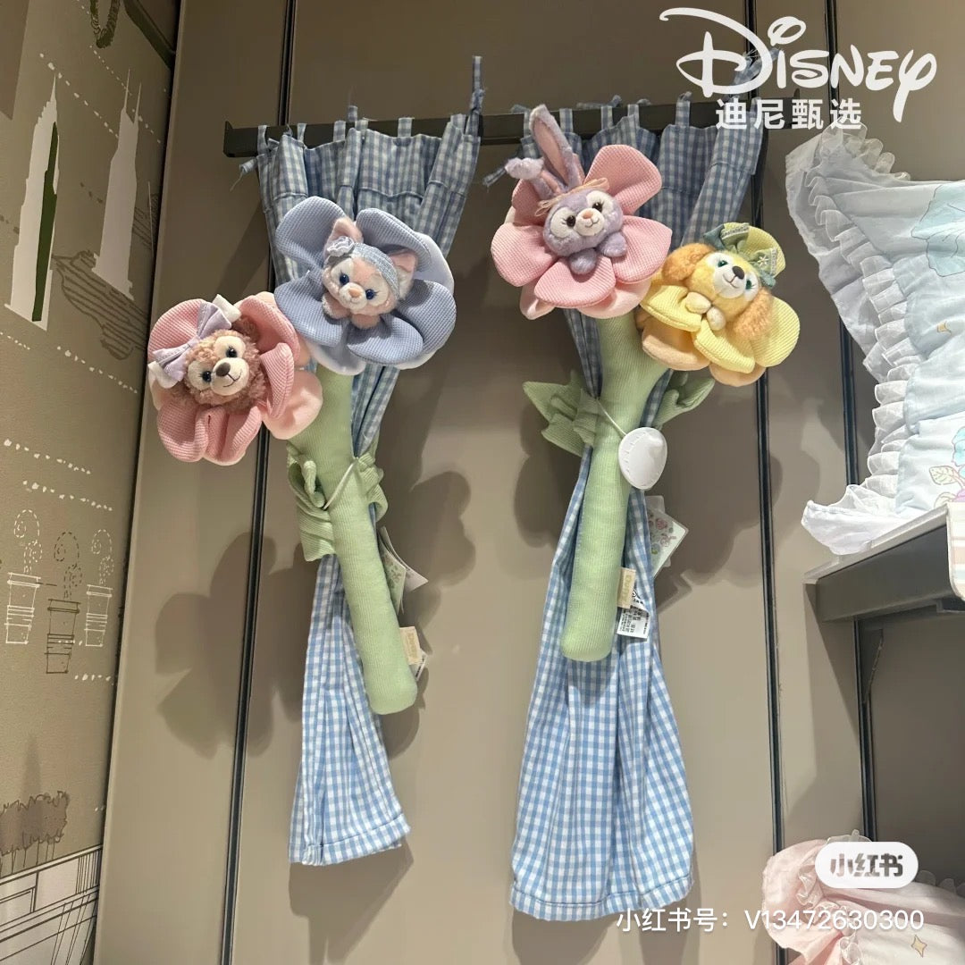 Disney SH｜春日限定花朵窗帘扣/窗帘绑带/玩偶手捧花｜约45cm