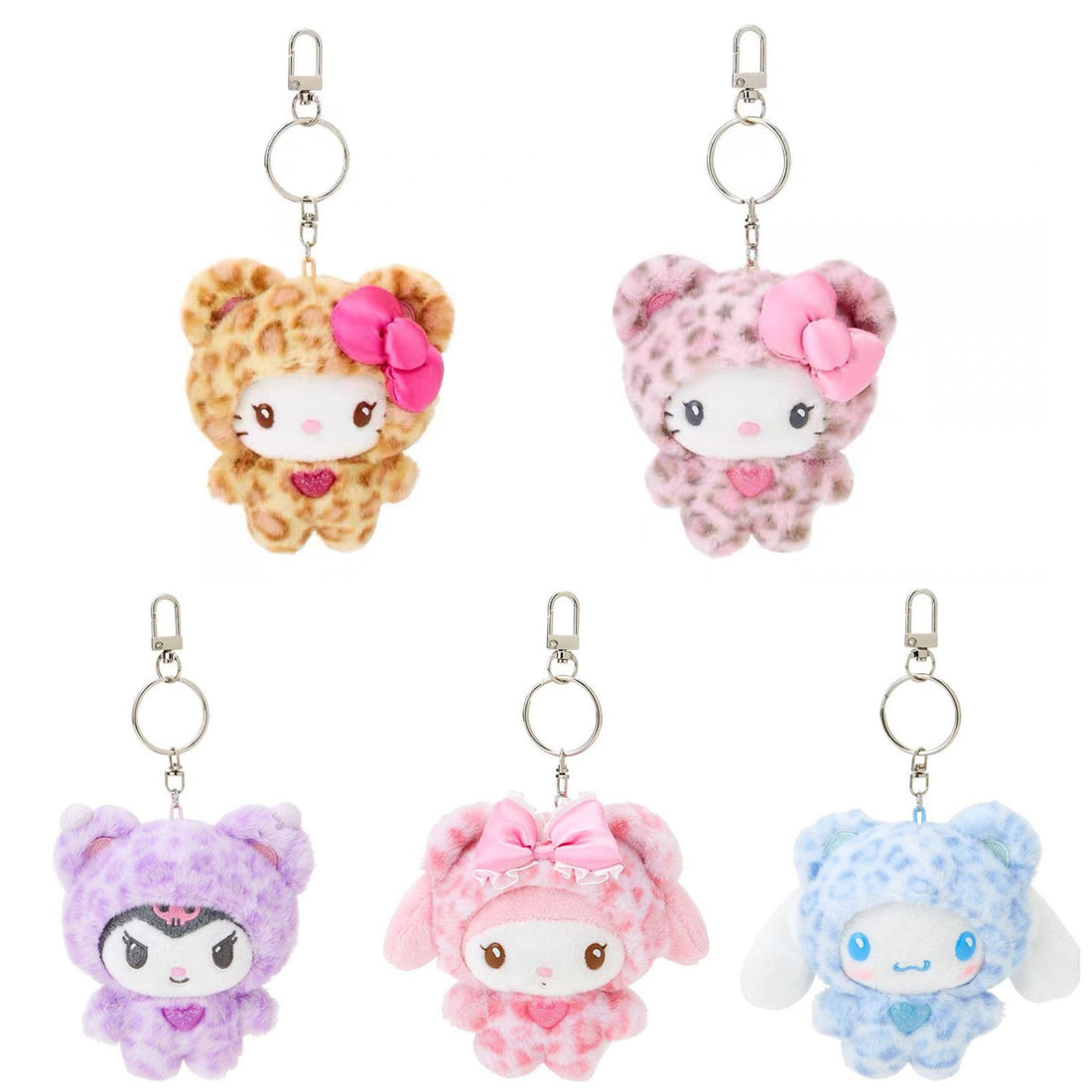 Sanrio三丽鸥｜ Original Mascot Keychain / Leopard Bear豹纹熊系列毛绒挂件/包挂｜约8×5×14cm