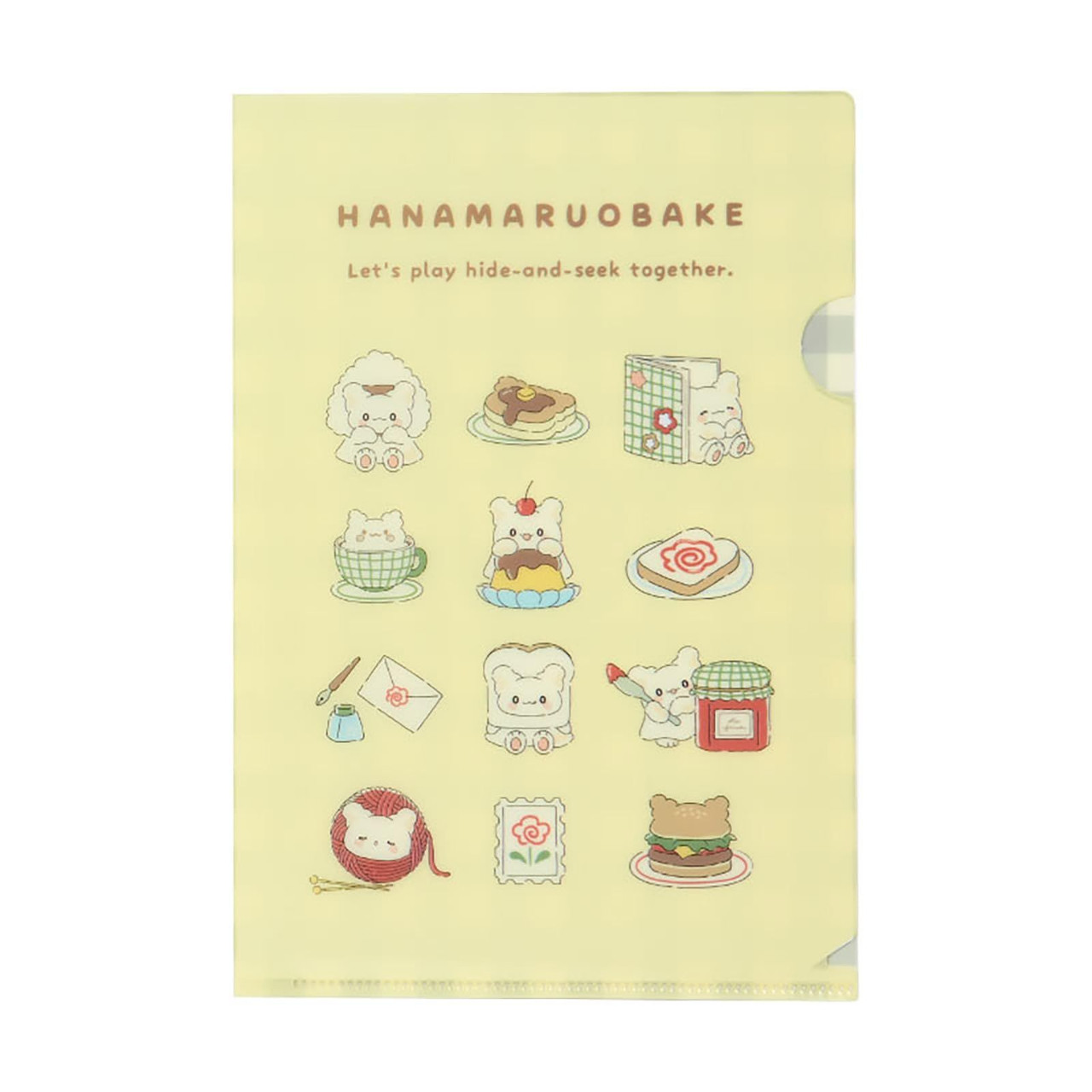 Sanrio三丽鸥｜Clear File Set (Always Together!) Hanamaru Obake 花丸鬼甜点系列透明文件夹套装 ｜約31.2 x 22.5 x 1cm