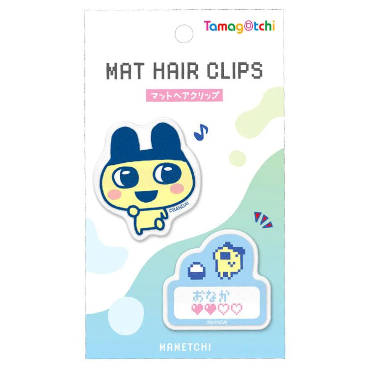 Tamagotchi拓麻歌子｜Matte Hair Clip电子宠物可爱角色亚克力刘海夹/发夹/1对｜约H45 x W50 x D13mm