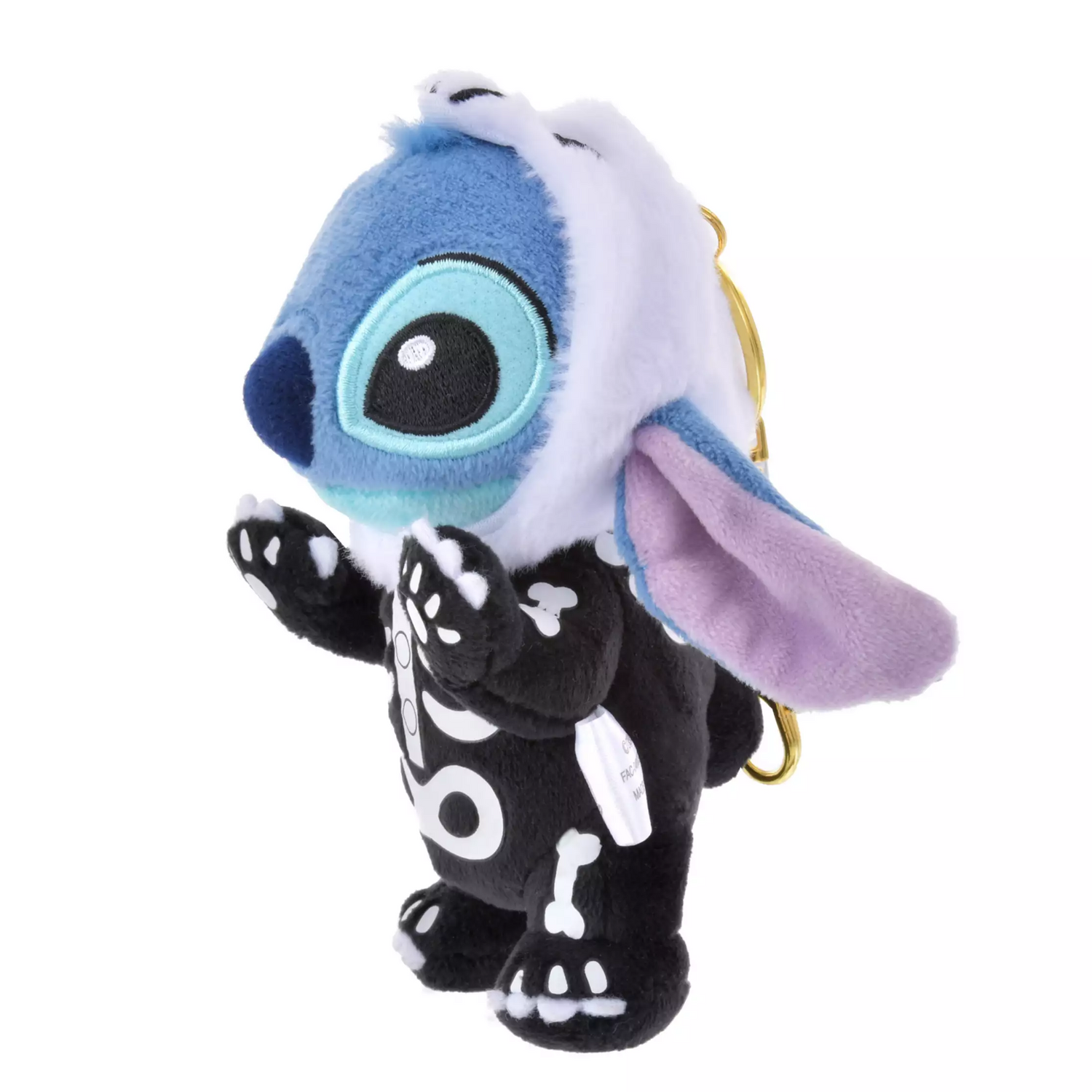 Disney迪士尼｜Fluffy Plush Keychain  / Halloween Skeleton万圣节骷髅玩偶挂件/包挂｜ 约高17cm