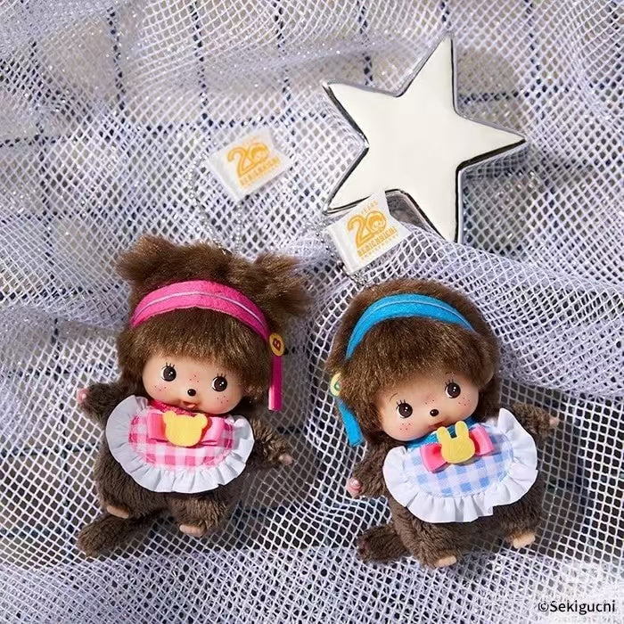 【restock soon】Monchhichi｜Babychichi Idol Mascot Holder /Plush Keychain｜H9.5 x W6 x D5.5 cm approx.