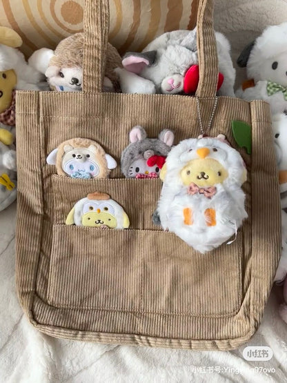 Sanrio三丽鸥｜Mascot Holder /Forest Small Animals秋日森林小动物系列可爱角色毛绒挂件/包挂｜约 13×13×14cm