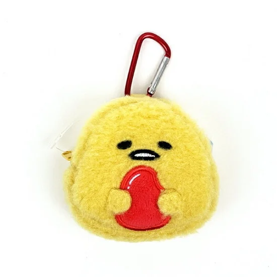 Sanrio三丽鸥｜Mascot Mini Pouch with Carabiner  / Rice Ball饭团毛绒登山扣零钱包挂件/包挂｜约75×80×40mm