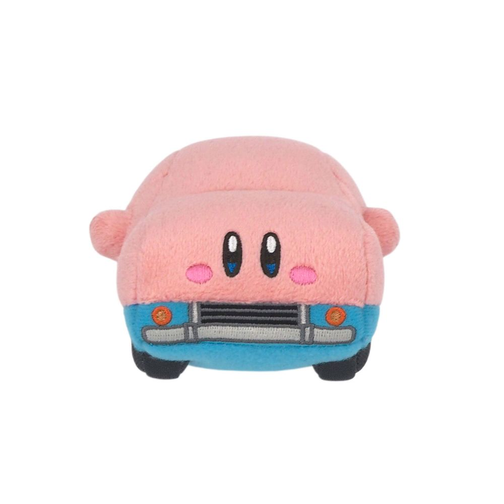 Kirby星之卡比｜Shaking Plush Car Mouth Kirby吞下整辆汽车变身毛绒玩具摆件/公仔/拉发条会震动｜约W9 x D13.5 x H7 cm