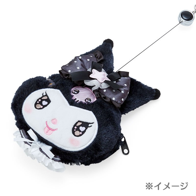 Sanrio三丽鸥｜Pass Case Card Holder - Kuromi / Romiare库洛米可伸缩卡套零钱包/包挂｜约 13 × 5.5 × 18cm