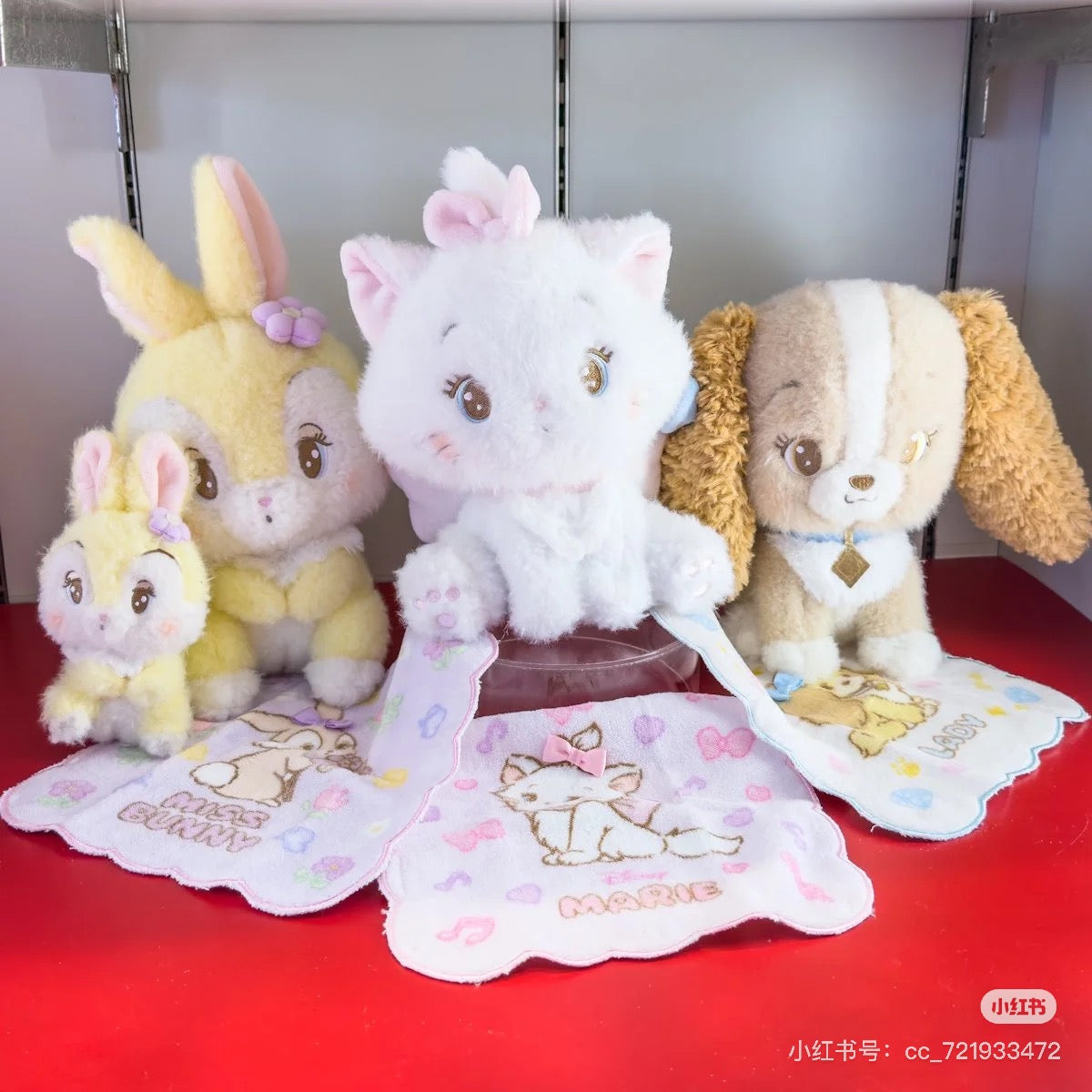 Disney迪士尼｜Miss Bunny Plush Doll Illustrated by mikko联名系列超可爱坐姿毛绒玩偶/公仔｜约H28.5×W14×D14cm