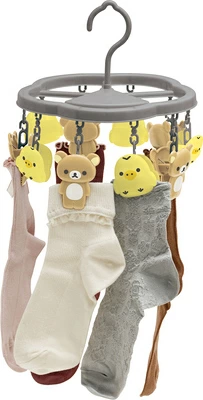 Rilakkuma轻松熊｜San-X Laundry Pinch Hanger  / Basic Rilakkuma Favorite Things最爱的东西系列可爱角色晾衣夹/晒衣架｜约120×Φ210mm