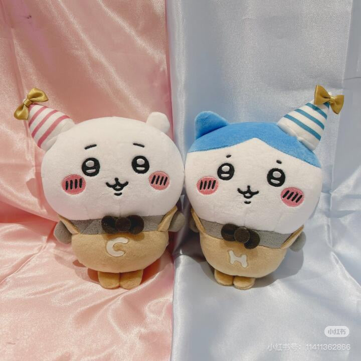 Chiikawa 吉伊卡哇｜ Chubby Potetama Plush Toy - Chiikawa Party生日派对系列可爱角色毛绒玩偶/公仔｜约175×120×90mm