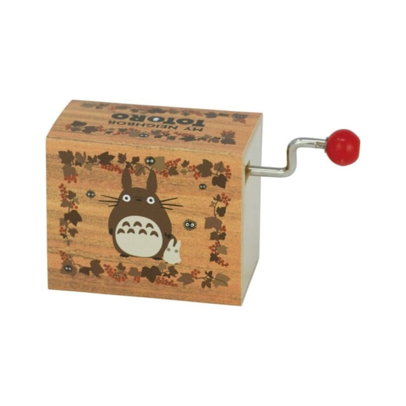 My neighbor totoro｜Ghibli Hand Crank Music Box - My Neighbor Totoro / Autumn Brown吉卜力宫崎骏《龙猫》木纹手摇音乐盒｜ 约4.1×4.9×2.9cm