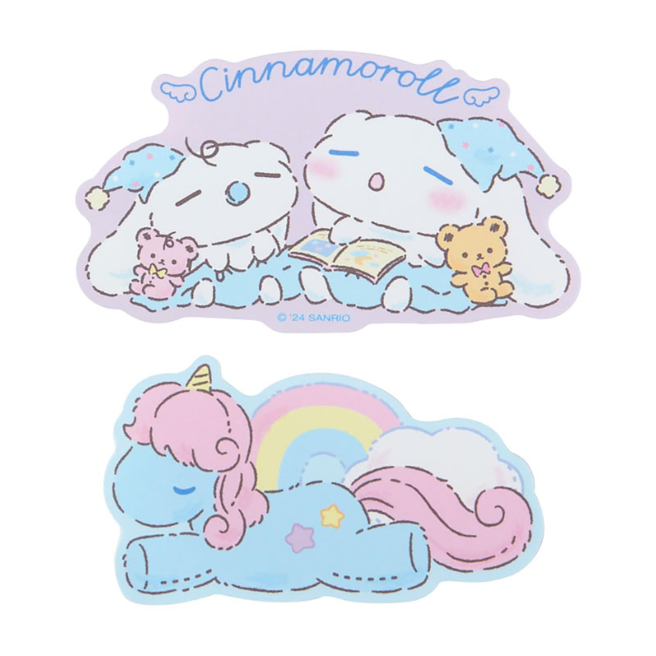 Sanrio三丽鸥｜Cinnamoroll Sticker Set / Sleepy Time玉桂狗甜梦系列困困大耳狗可爱造型贴纸套装｜约20张