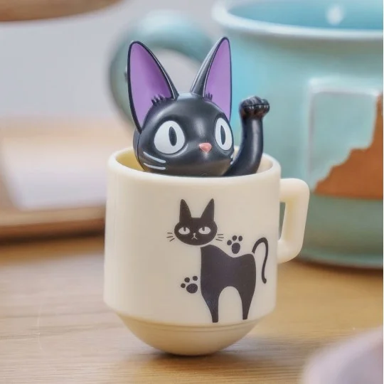 My neighbor totoro｜Round Bottomed Figurine Kiki with her mug - Kiki&